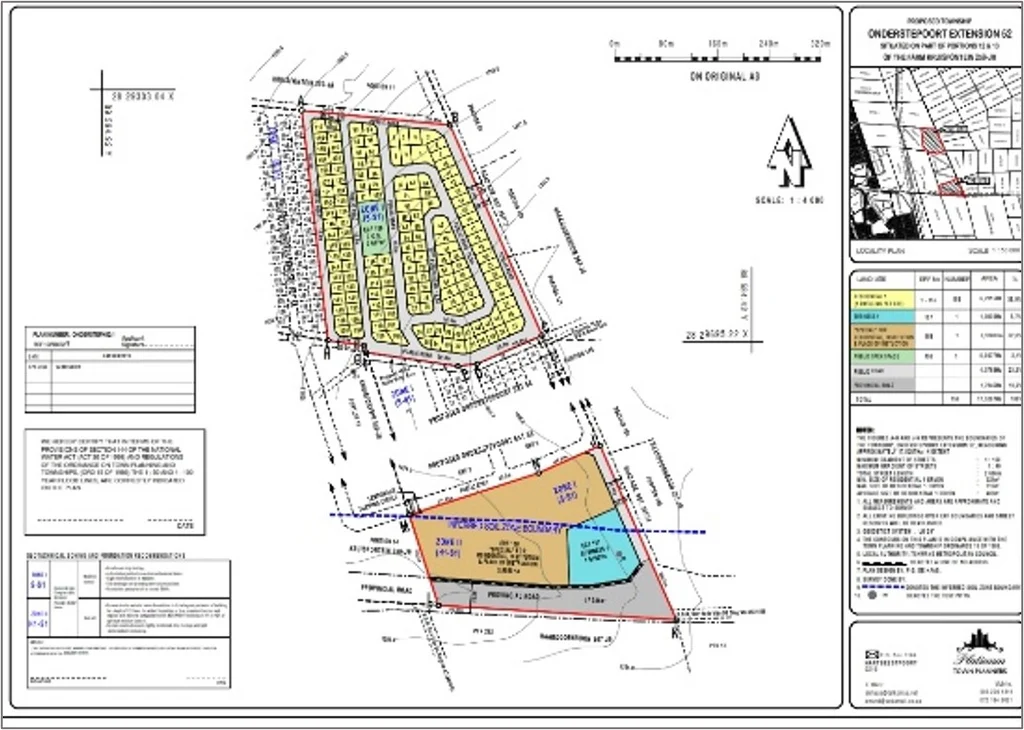Layout plan of the Onderstepoort development, Refentse Megaproject